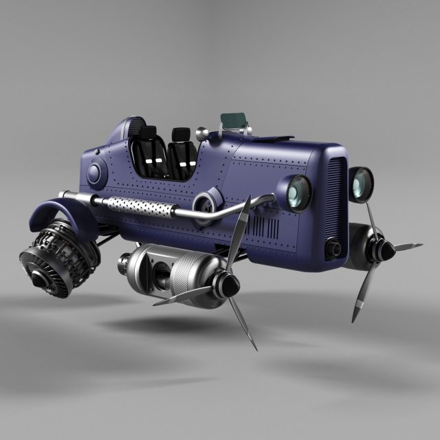 car-dragonfly Model 3D .c4d .max .obj .3ds .fbx .stl .blend 