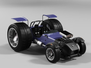 sportcar-steampunk 3D Model