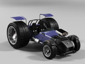 sportcar-steampunk Model 3D