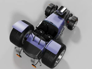 sportcar-steampunk 3D Model