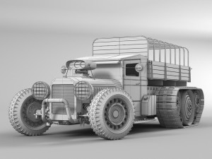 truck steampunk Modello 3D