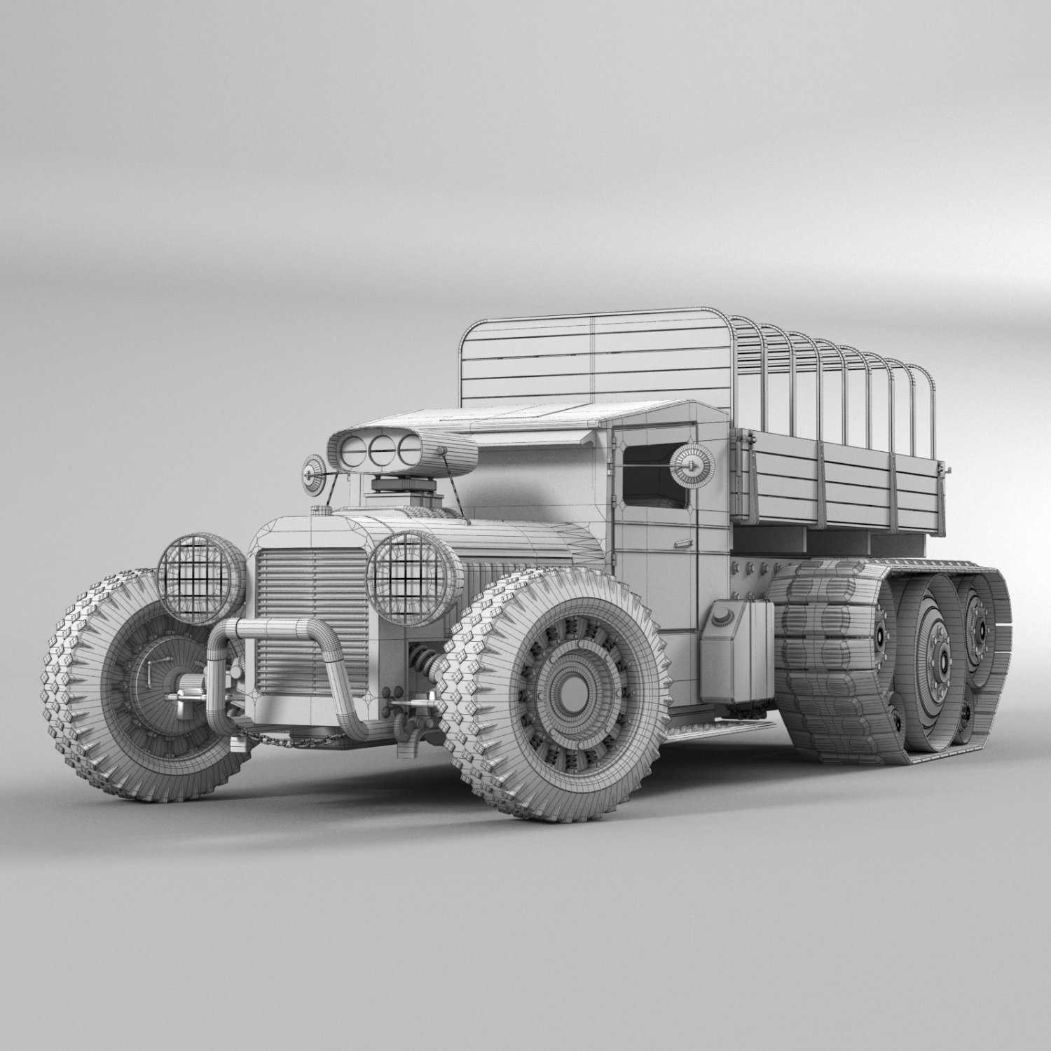 Concept. truck steampunk 3D Models. 
