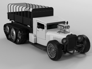 truck steampunk Modello 3D