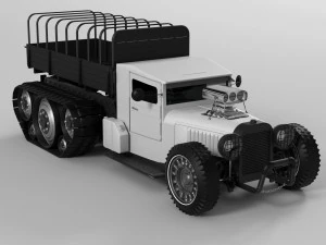 truck steampunk 3D Model