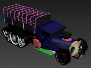 truck steampunk Modello 3D
