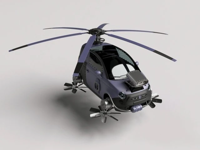 minicar-steampunk 3D Model .c4d .max .obj .3ds .fbx .stl .blend 