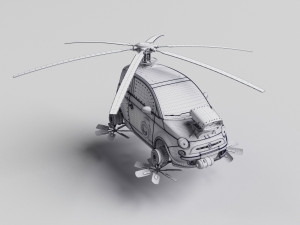 minicar-steampunk Modello 3D