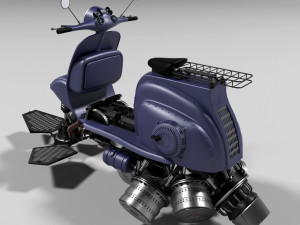 scooter steampunk 3D 模型