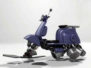 scooter steampunk 3D Model