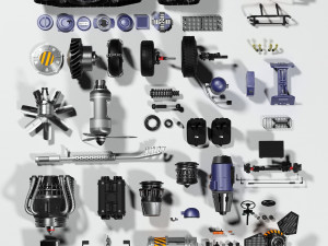 spare parts 3D Model
