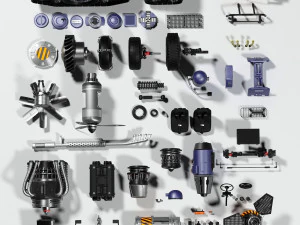 pezzi di ricambio Modello 3D