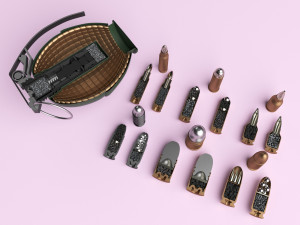 half of the bullets Modello 3D