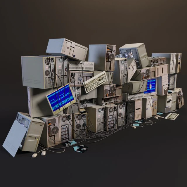 discarica informatica Modello 3D .c4d .max .obj .3ds .fbx .stl .blend 