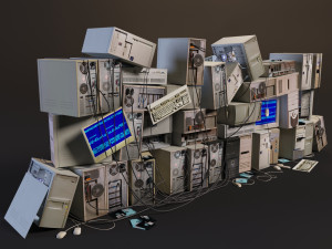 computer dump 3D Model