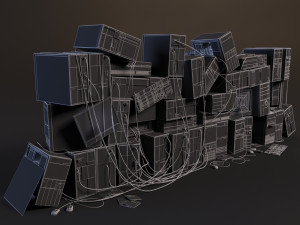 computer dump Model 3D
