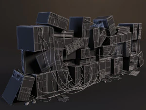 discarica informatica Modello 3D