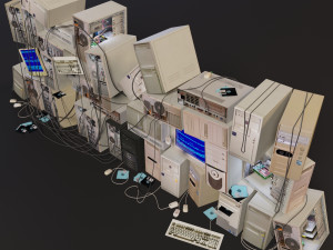 computer dump Model 3D