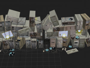 computer dump Model 3D