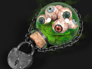 alchemy bottles 3D Model