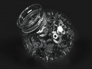 alchemy bottles 3D Model