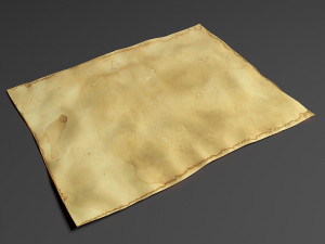 burning paper animation Modèle 3D