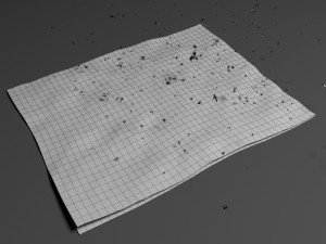 burning paper animation Modèle 3D