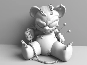 voodoo bear 3D Model