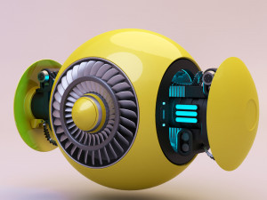 drone orange 3D Model