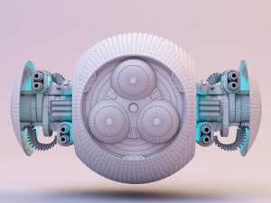 drone orange 3D Model