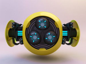 drone orange 3D Model