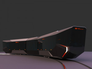 tram 3D Model