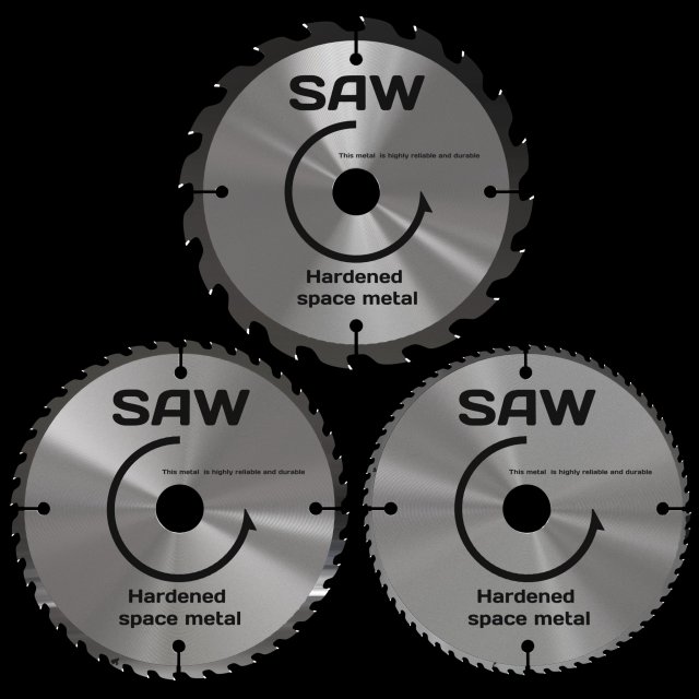 saws Model 3D .c4d .max .obj .3ds .fbx .stl .blend 