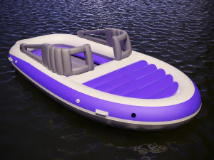 inflatable boat 3D Model