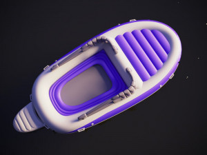 inflatable boat 3D-Modell