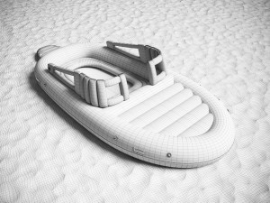 inflatable boat 3D-Modell