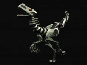 tirex robot toy - rigged - animation 3D Model