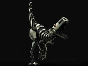 tirex robot toy - rigged - animation 3D Model