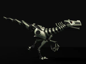 tirex robot toy - rigged - animation 3D Model