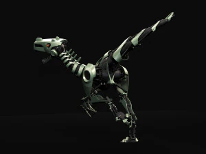tirex robot toy - rigged - animation 3D Model