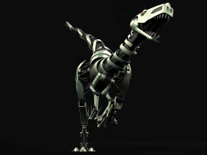 tirex robot toy - rigged - animation 3D Model