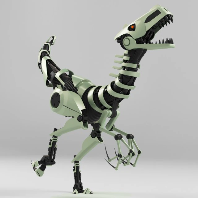 tirex robot toy - rigged - animation 3D Model .c4d .max .obj .3ds .fbx .stl .blend 