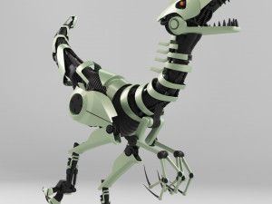tirex robot toy - rigged - animation 3D Model