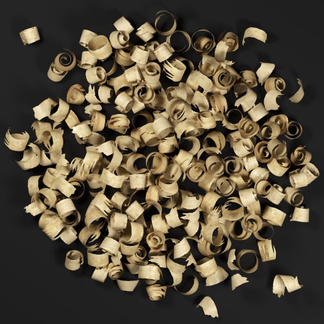 sawdust Model 3D .c4d .max .obj .3ds .fbx .stl .blend 