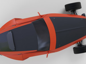 three wheeler 3D Model