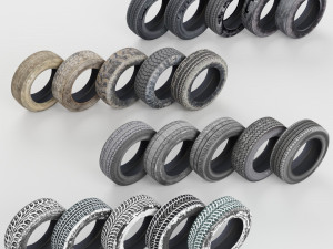 wheels low-poly 3D Model
