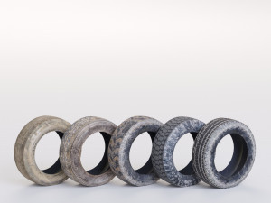 wheels low-poly 3D Model
