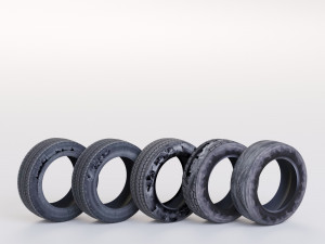 wheels low-poly 3D Model
