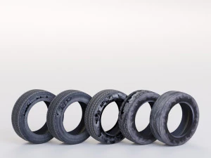 ruote a basso numero di poligoni Modello 3D