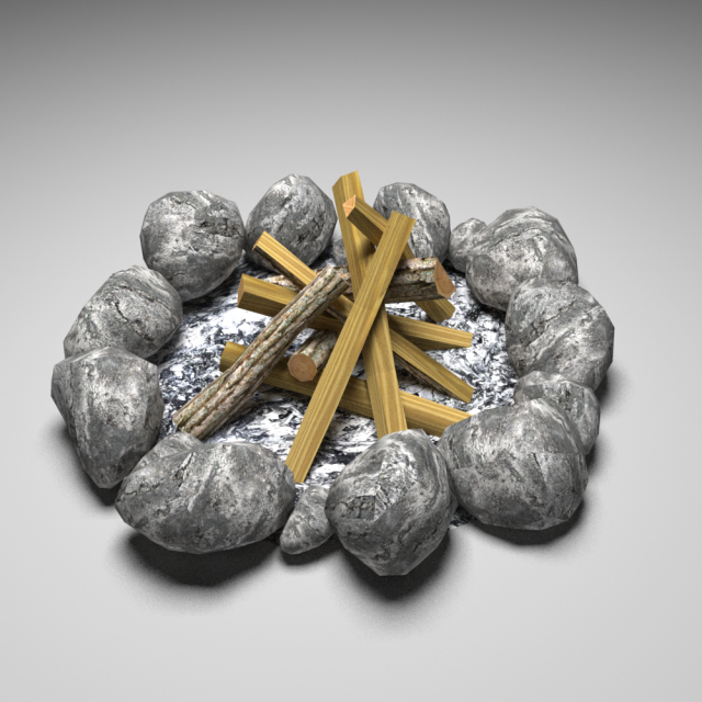bonfire 3D मॉडल .c4d .max .obj .3ds .fbx .stl .blend 