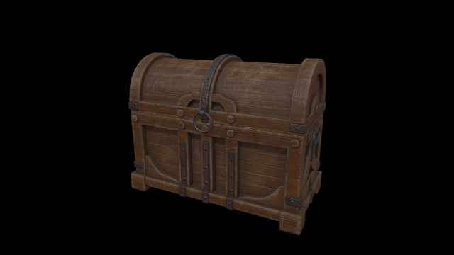 old chest 3Dモデル .c4d .max .obj .3ds .fbx .stl .blend 